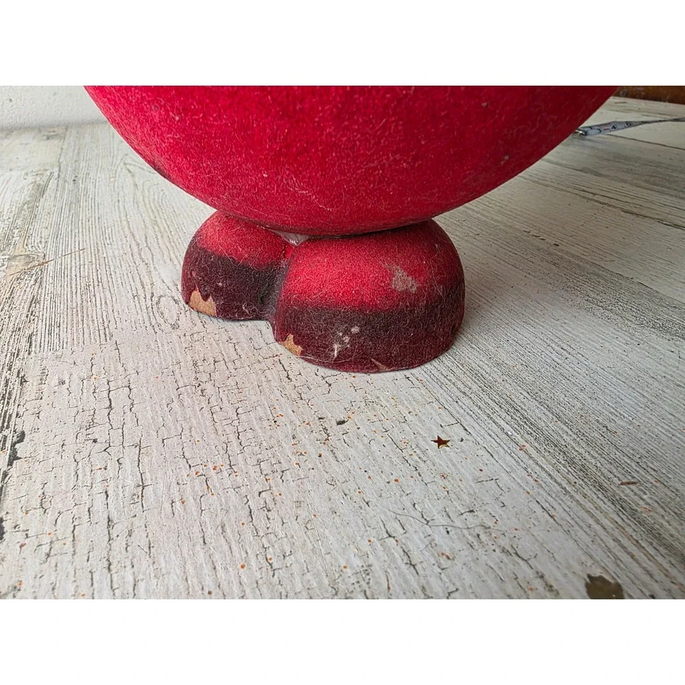 Antique German Santa bobblehead candy holder container AS IS paper mache